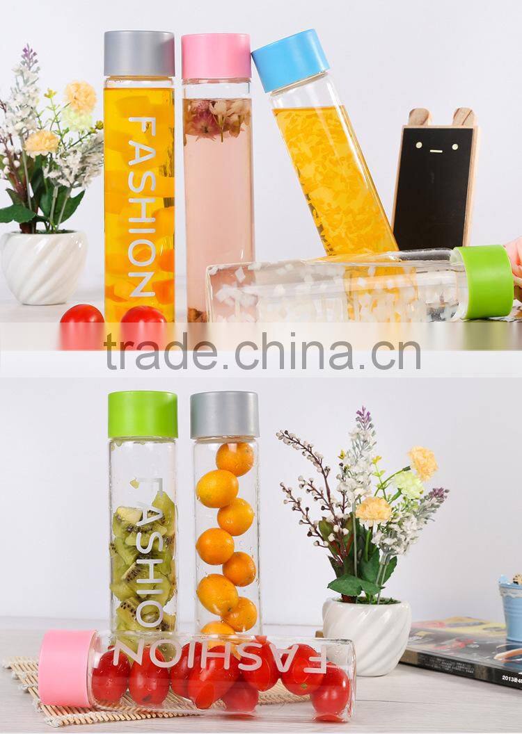 Glass made Fahion water bottle with bag