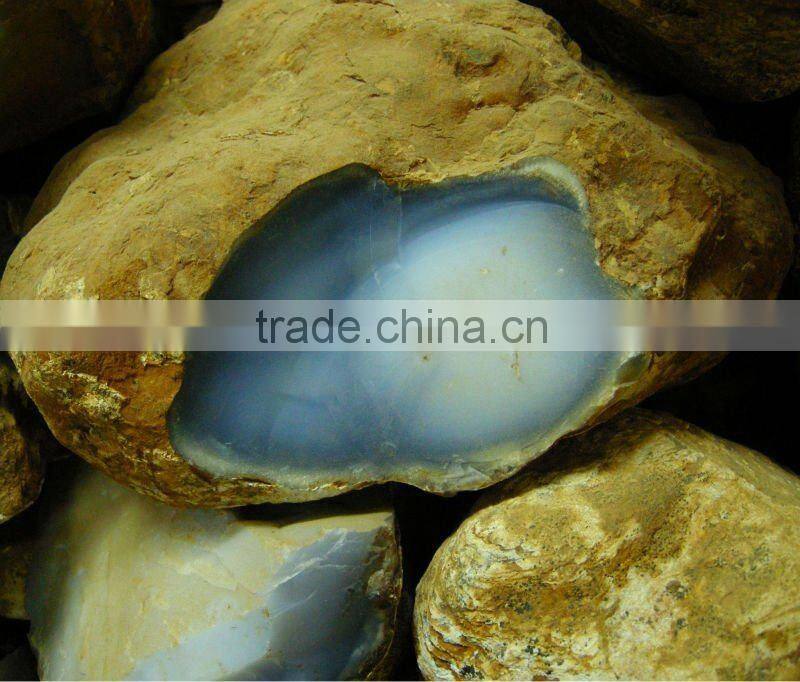 Uruguay blue agate semiprecious