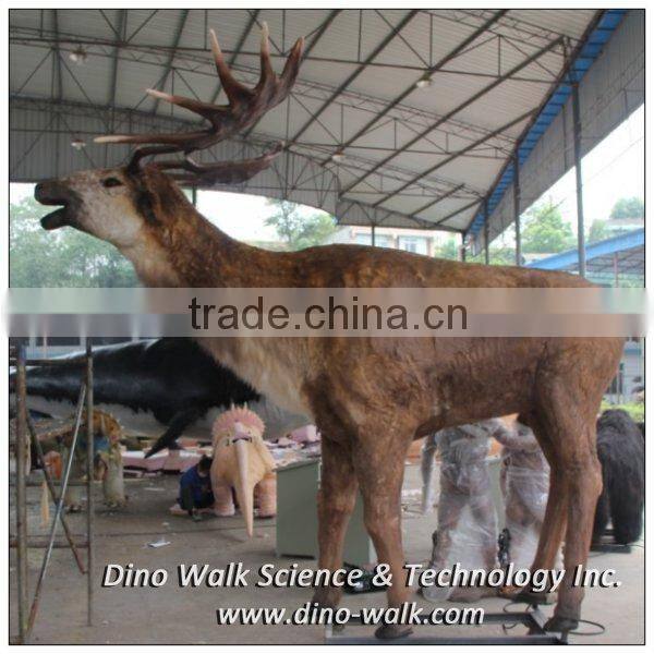 3.5 meters long life size simulation realistic robot animal megaloceros