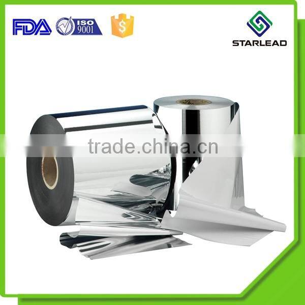 Metallic appearance reflective metallized cpp film with heat sealing property