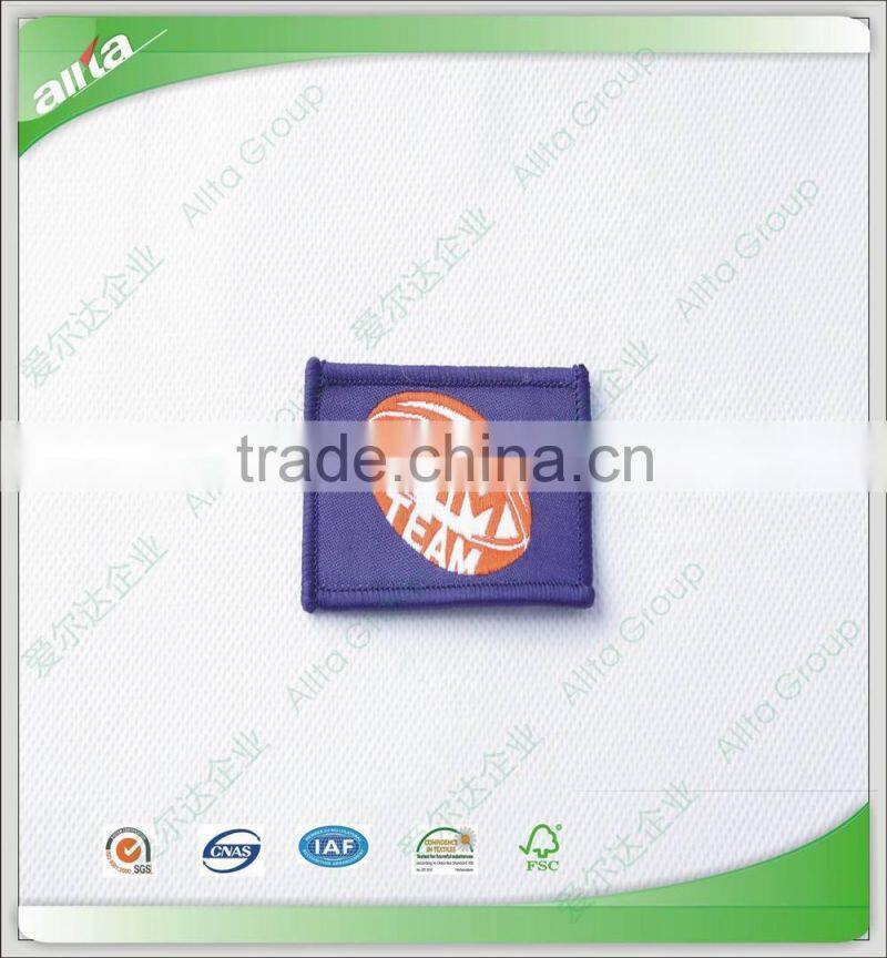 Woven patches for garment