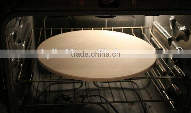 Cordierite Pizza Stone with Pizza Cutter and Serving Rack