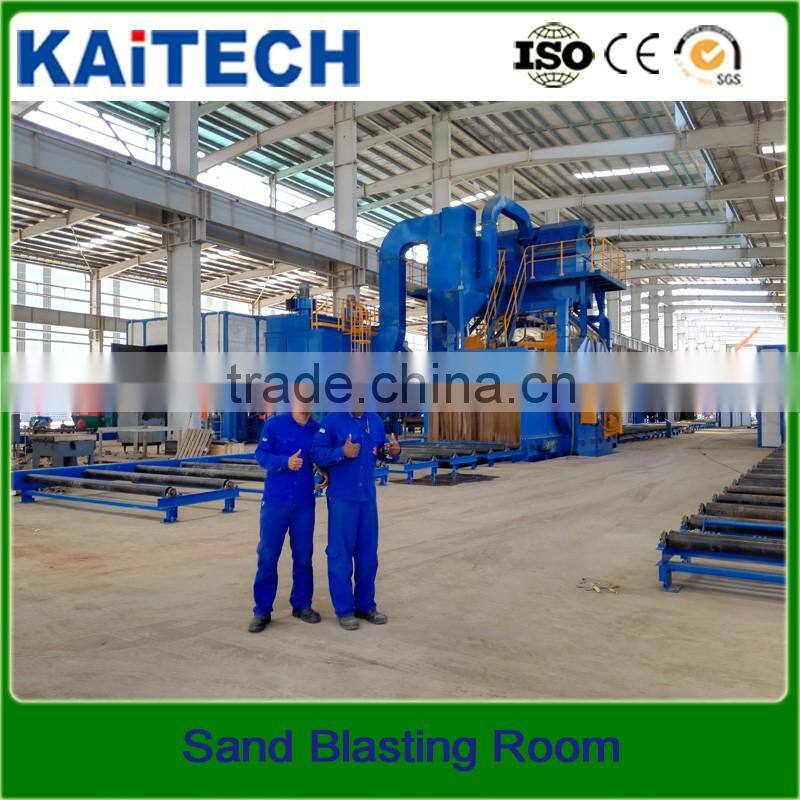 Environmentally Industry cleaning large parts: blasting room