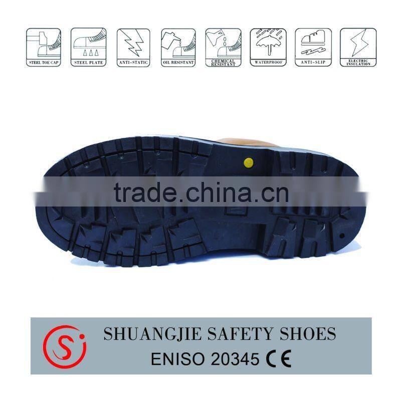 Rubber sole abrasion resistant work shoes