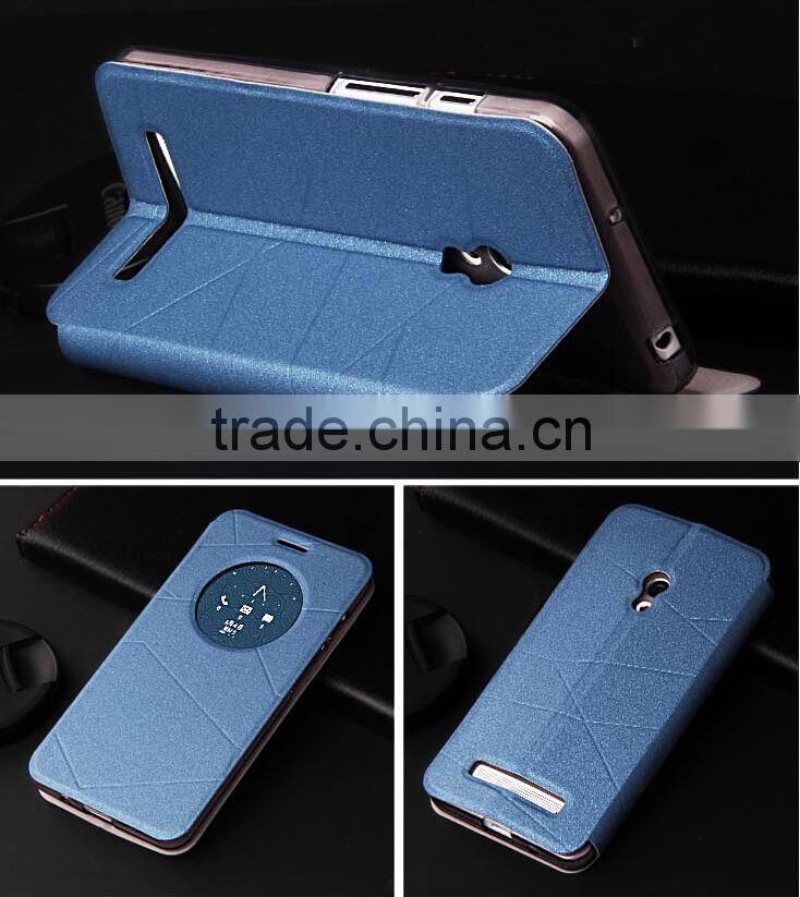 2015 New arrival wake up function back cover mobile phone case for asus zenfone 2,for asus zenfone 2 case