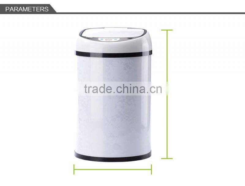 auto electric waste bins plastic, without metal clean trash cans