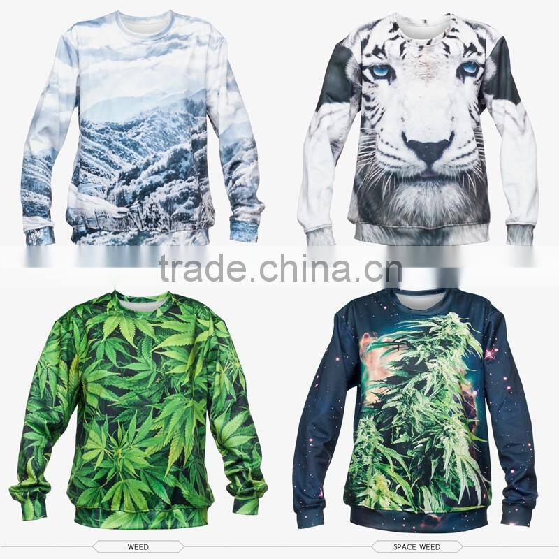high quality 3d digital print fullprint crewneck sweatshirt spring autumn winter unisex custom oversized pullover