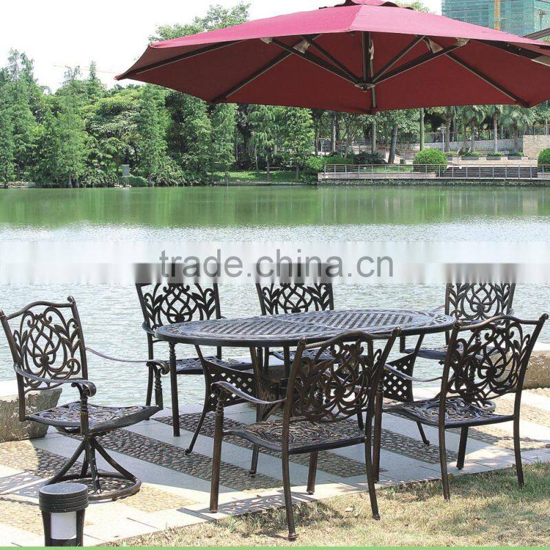 wrought iron garden dining table chair furniture set