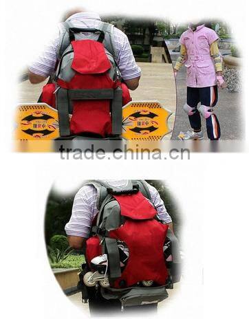 2016 largest 45L water resistant skateboard roller skate outdoor backpack
