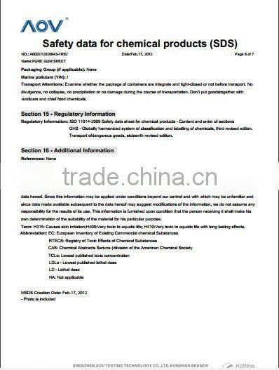 natural latex para rubber sheets brown color