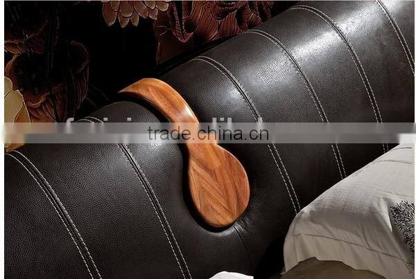 baroque bedroom / solid wood furniture bedroom / new design furniture / Antique wood bedroom set 3188