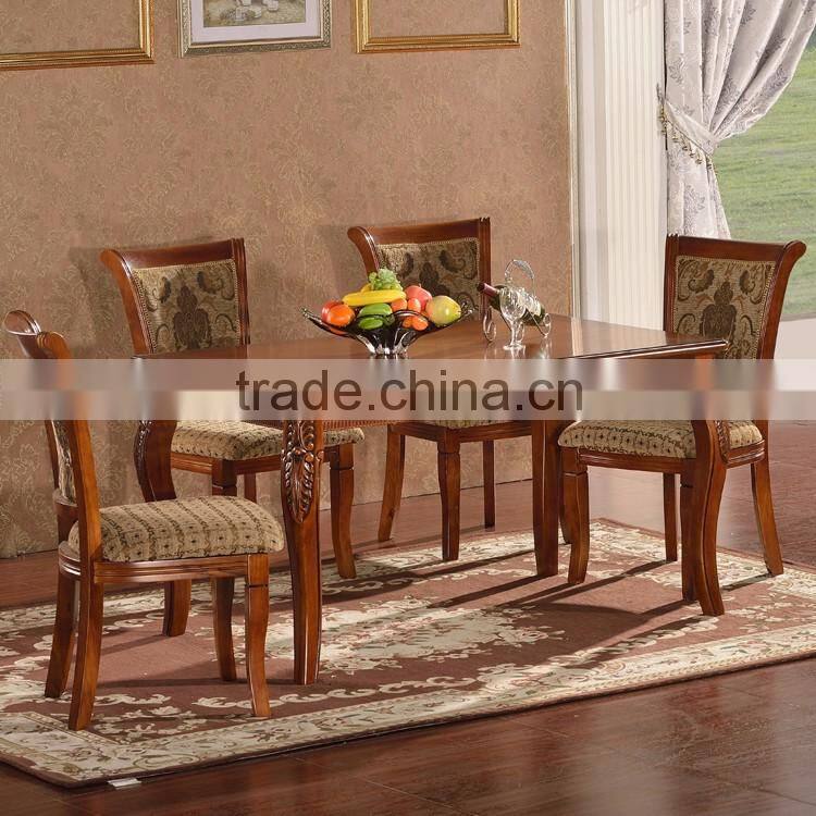 Antique vintage rustic style recycled solid wood rectangle long wood dining table