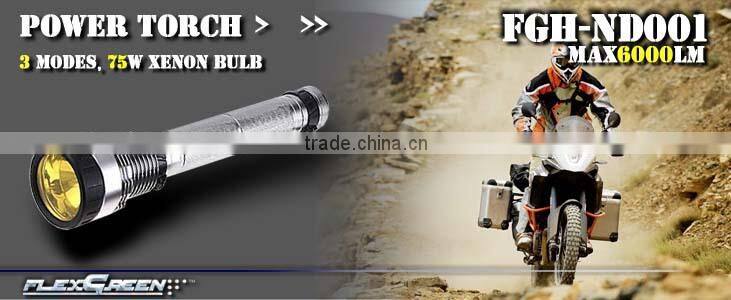 rechargeable 18650 battery 75W HID torch
