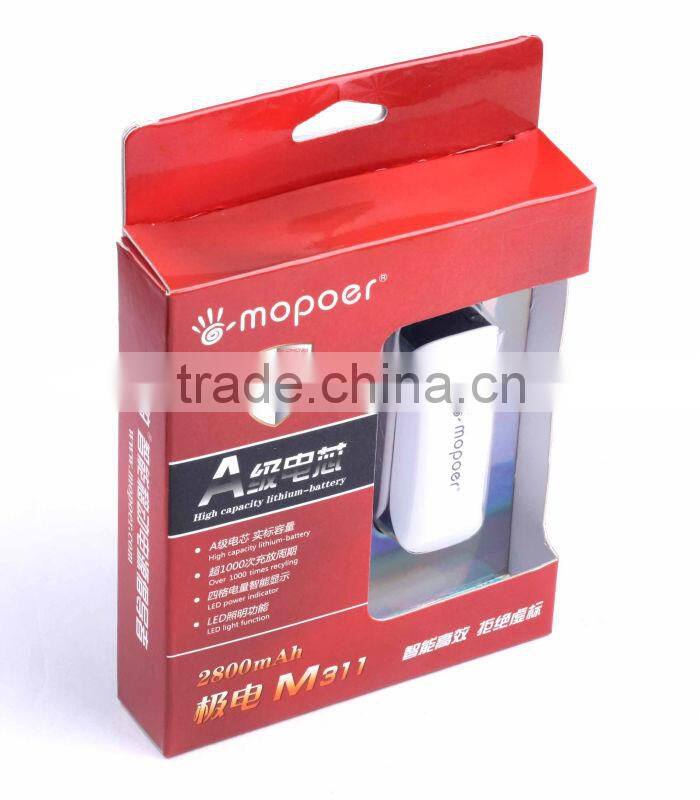 2200mAh small size power bank for iphone/samsung