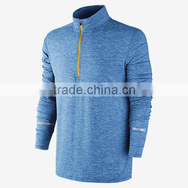 American t-shirt mens long sleeve gym t-shirts skin tights training gym shirt