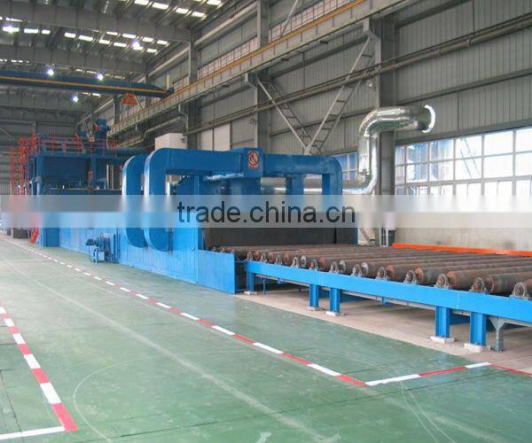 steel plate shot blasting painting machine