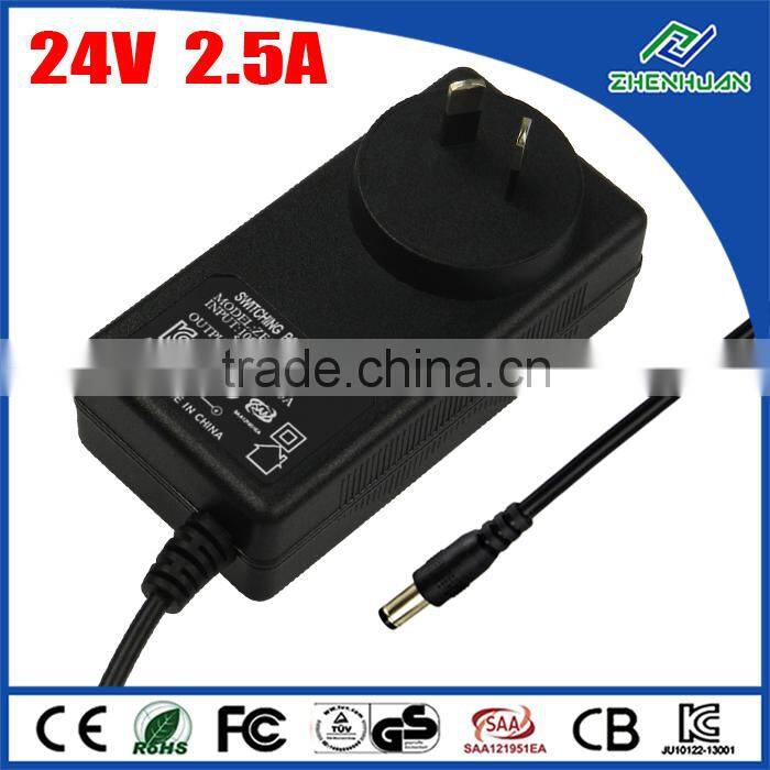 100-240V 50-60Hz Power Supply 24V 2.5A Power Adapter For Korg Pa500