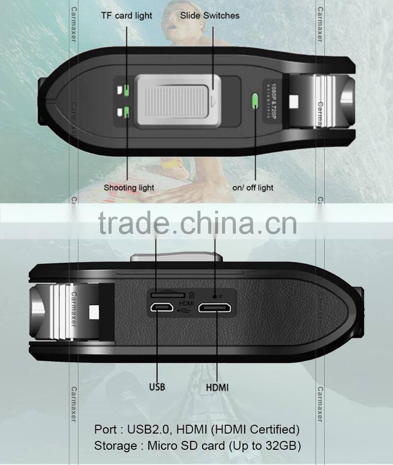 2016 New style NTK96650 manual car dvr fhd dvr ourdoor camrea dual lens action camera dvr