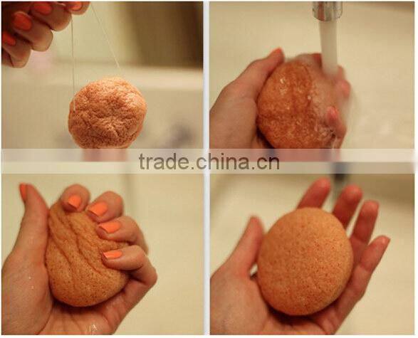 100% Natural Green Tea Konjac Sponge/Only Natural Fiber Konjac Sponge Facial and Skin care