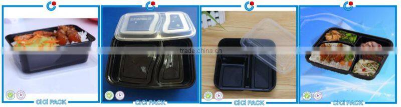 wholesale 4-compartment Bento Lunch Box,Disposable Safe Kitchen product Plastic Food Container