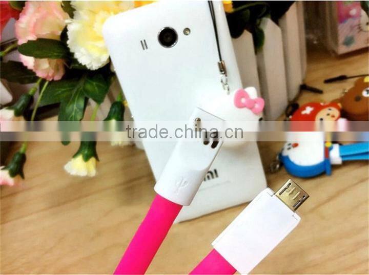 New mobile phone cartoon cables Colorful Magnet V8 Micro USB charger Cable for samsung galaxy note 3 S4 Lenovo HTC