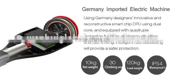 10km/h speed bluetooth 4.0 2 wheel electric self-balance scooter