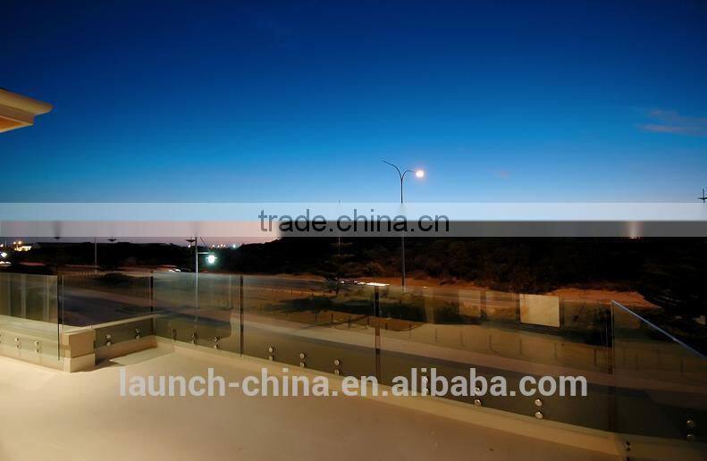 shenzhen launch glass connection standoff wood mounting 12mm glass