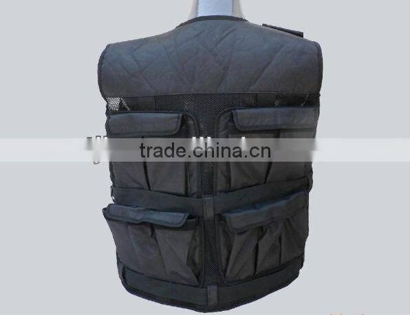 5-10kg JIBO adjustable bonded fabric Weight Vest for fitness training