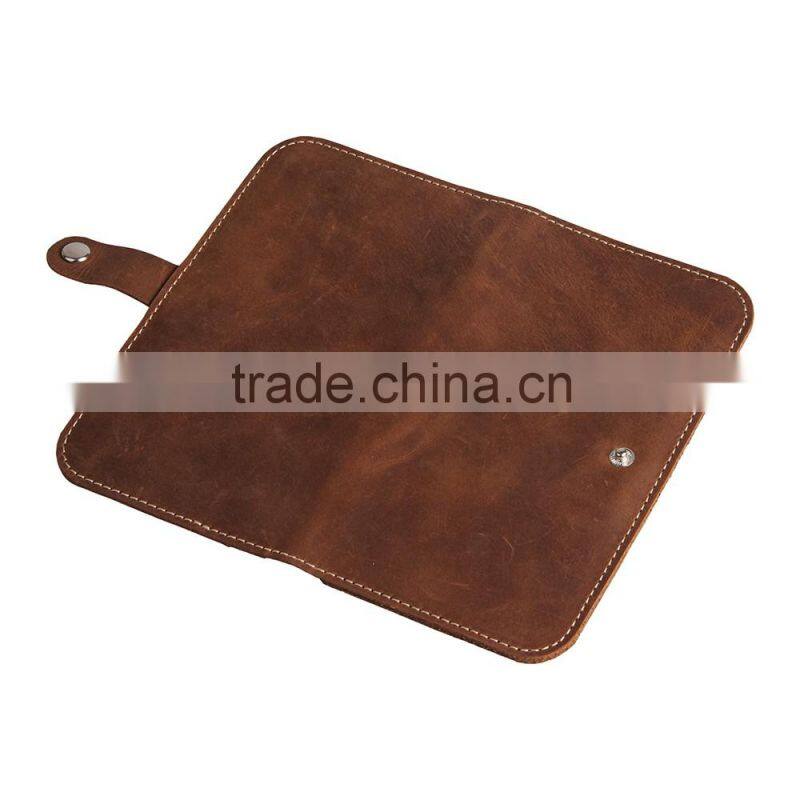 New Fashion Luxury First Layer Genuine Leather Mobile Phone Case for iPhone 6 Wallet Case