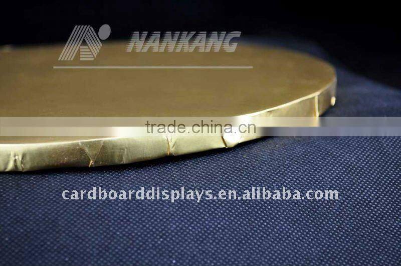 Rounded cake boards, gold cake boards