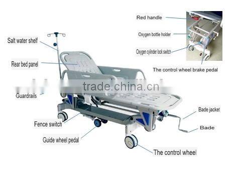 cheap price China manual hospital bed