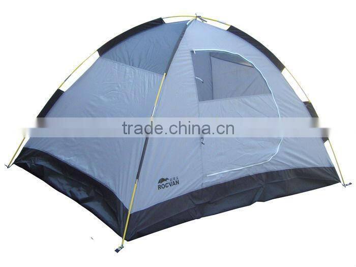 High quality PU coated polyester camping tents 2 person