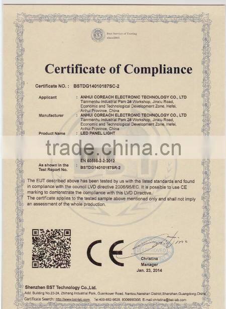 3 years warranty 3W/4W/9W/12W/15W/18W Epistar smd2835 round led panel light with EMC and LVD