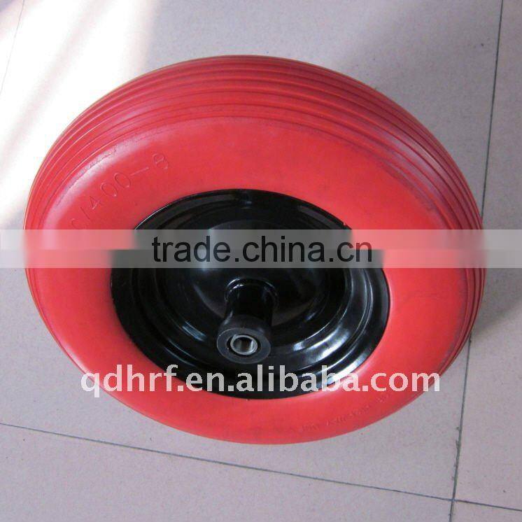 400-8 red wheel for garden trolley
