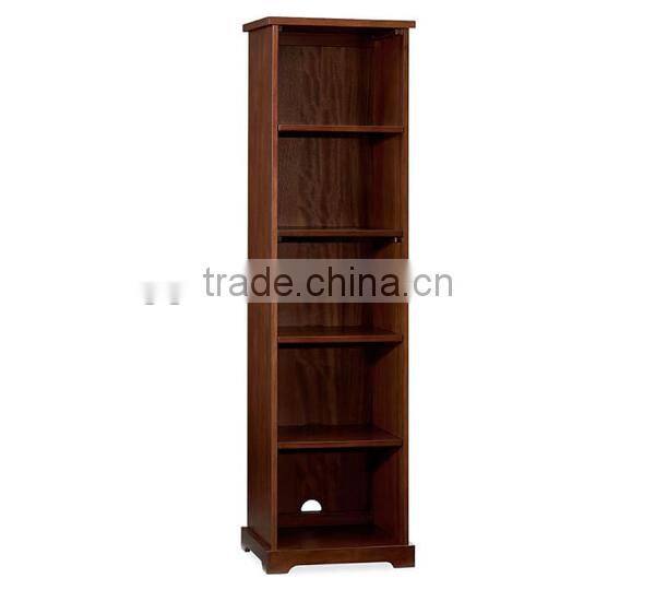Hot Sale Laminate Narrow Bookcase Light Color Free Unit Bookcase MFC Display Cabinet