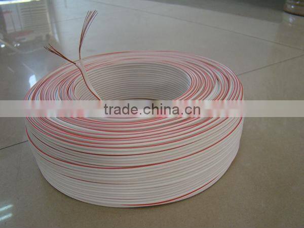 high end white and red speaker cable