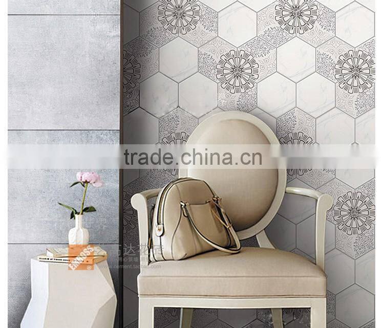 100*200*175mm hexagon marble mosaic tile porcelain irregular pattern floor tile