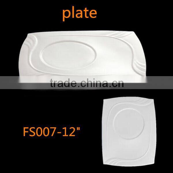 round shape ceramic bone china plates 7" 8" 10" 12" dinner plates