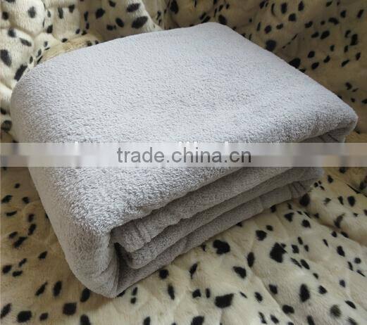 solid color coral fleece blanket
