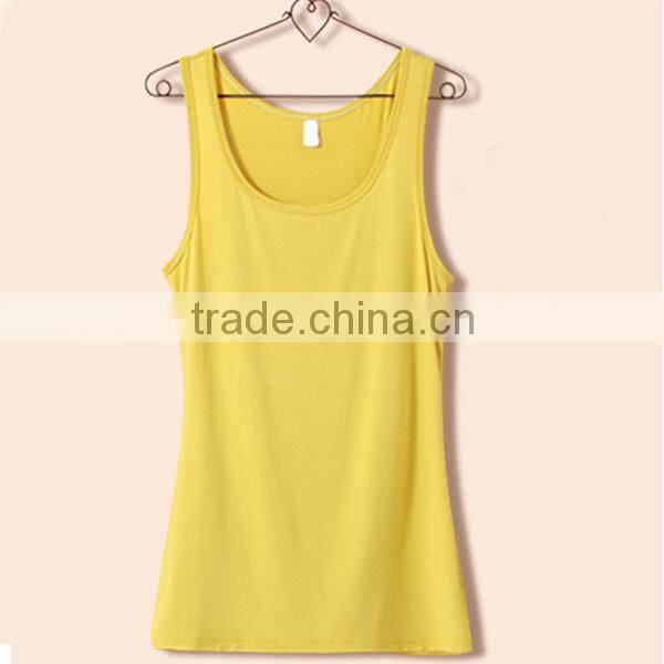 Wholesale cloth, bodybuilding tank tops for girls , custom fit 100 cotton tank top for women (lyt0300088)