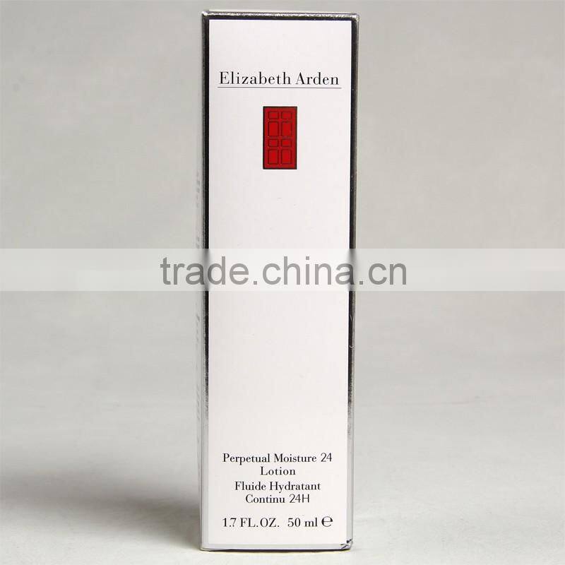 All borders with silver foil stamping package box for perpetual moisture 24 lotion