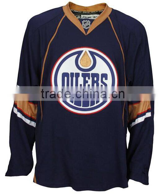 100% polyester OEM custom sublimation chicago blackhawks hockey jersey