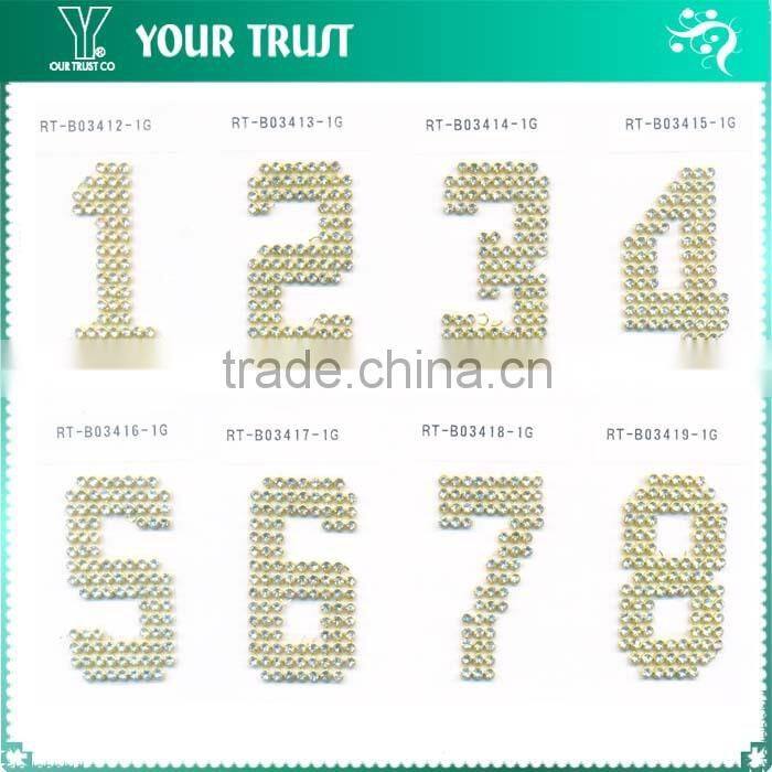 Hot Pink Metal Grommet U Iron-on Alphabet Letter Applique Patch