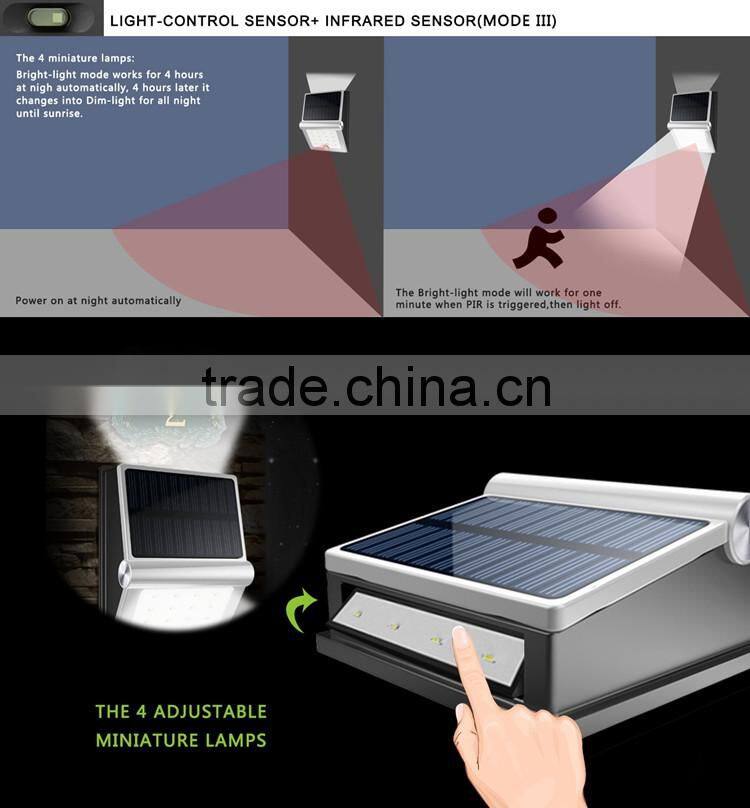 Advanced Waterproof IP44 Outdoor Multi-functional Garden Solar Led Light