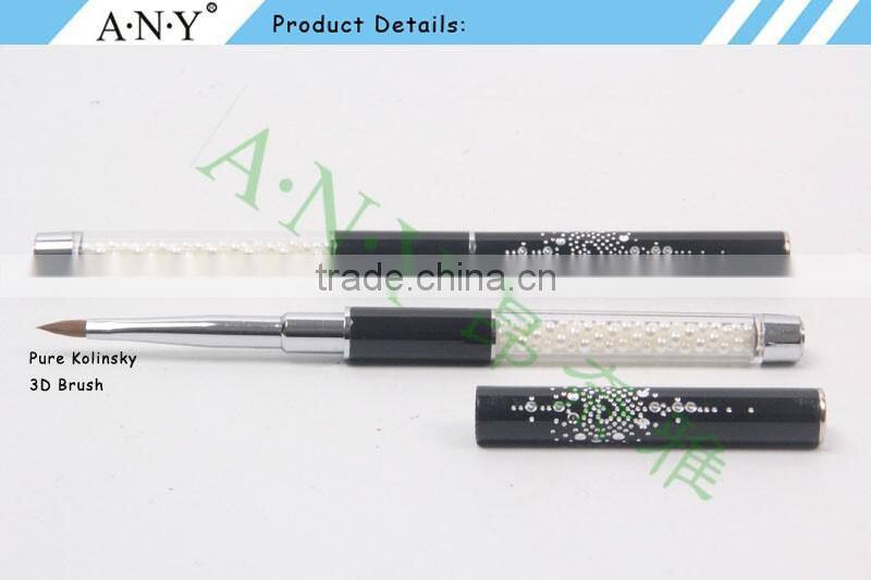ANY High Quality Pearl Handle Nail Art Nail Polish Brush Oval Shape