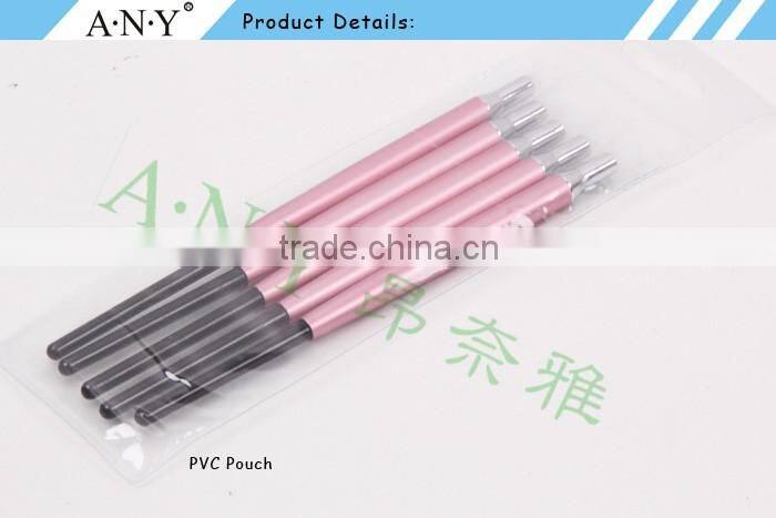 ANY Newest Design Acrylic Metal Handle Nail Art 3D Nail Design Tool Silicone Set