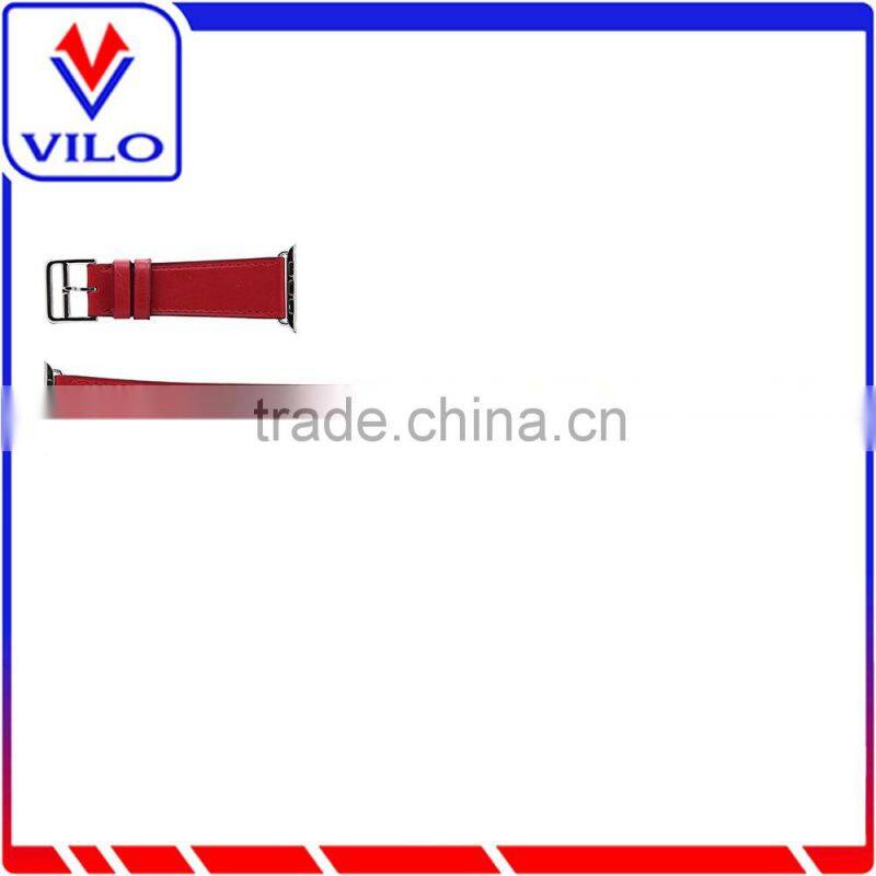 The Wholesale Extra Long Genuine Leather Band Double Tour Bracelet Leather watchband for Apple Watch