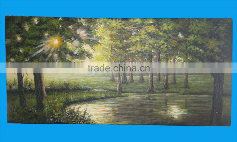 2014 new design scenery canvas frame paints