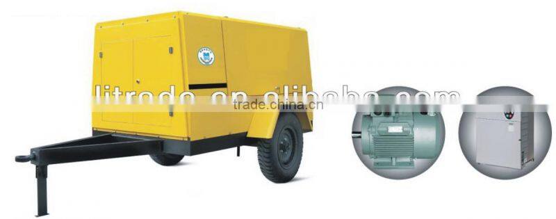 2016 TJKS-13/7 Motor Driven Portable air compressor screw type for quarry, made in China