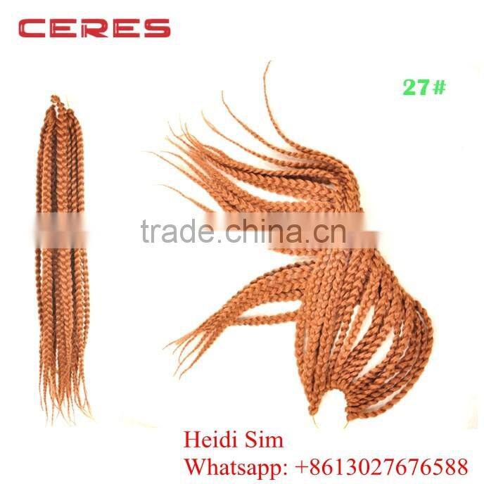 100% Japanese fiber factory price Jumbo box braid crochet braids with synthetic hair crochet braid hair